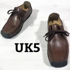 クラークス レザー ナタリー ワラビー クレープソール UK5 茶 Clarksのサムネイル