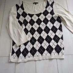 Brooks Brothers アーガイル 七分袖 M