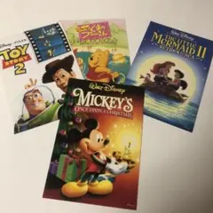 ディズニー　キャラクター入り絵はがき　4枚セット