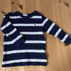 Ralph Lauren ボーダー長袖カットソー 18M ラルフローレン　80