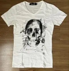 cavaria キャバリア 半袖 Tシャツ 白 ドクロ Sサイズ 平成 お兄系