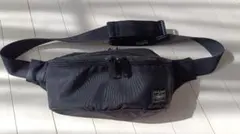 吉田カバン　Porter ウエストバッグ　黒　フラッシュ