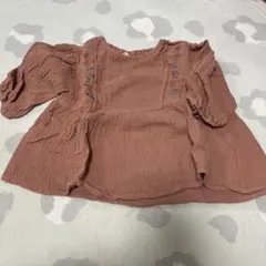 オレンジ 長袖トップス 90cm