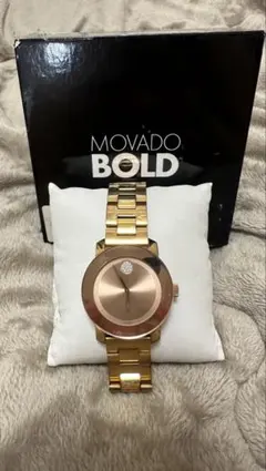 MOVADO BOLD ゴールドトーン クォーツ 腕時計のサムネイル