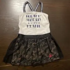 女の子用迷彩柄ワンピース水着 140-150cm