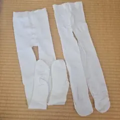 ホワイトタイツ 足付き　120　110