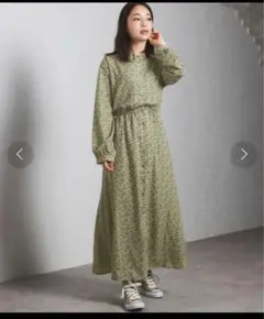 アンポケット 花柄ロングワンピース TM