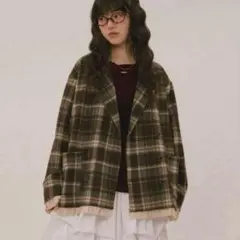 loin nuit フリルレイヤードデザインジャケット