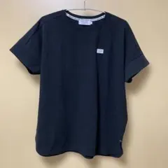 CROCODILE無地切り替えクルーネックTシャツ 黒 Mサイズ相当6,600円のサムネイル