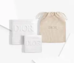 Dior ディオール　タオルセット ホワイト 収納袋付き