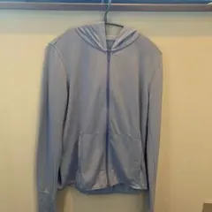 UNIQLO ユニクロ　エアリズムUVカットメッシュパーカー　ライトブルー　L