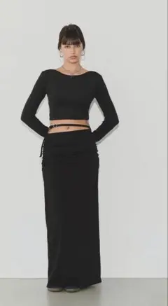 ALEXIASTAM Wellness Twist Skirt Black - メルカリ