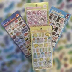 【正規品】 和柄 ボンボンドロップシール 寿司 桜 日本犬 たまごサンド ４枚