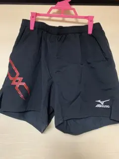 Mizuno 卓球ゲームパンツXL 黒 赤い模様