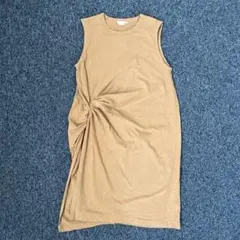 Howdy Doody's ベージュ ねじりデザイン ワンピース 130am