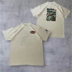 90s USA製 両面プリント レーシングTシャツ シングルステッチ XL