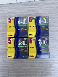 SONY MOディスク 640MB・230MB 未使用 4セットのサムネイル