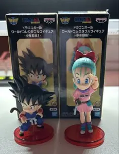 ドラゴンボール ワーコレ 少年期編1 孫悟空＆ブルマ 2体セット 箱あり