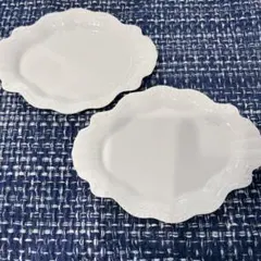 新品未使用】コテターブル ペタル ディナープレート×2枚 ホワイト