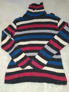 ミキハウスDOUBLE B ストライプタートルネックセーター 120