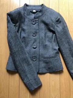 Banana Republic ノーカラージャケット グレー 灰色 サイズS