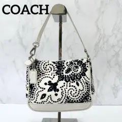 COACH Mini Hand Bag Nature 白黒
