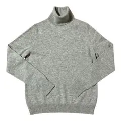 ユニクロ　カシミヤタートルネックセーター　グレー　L