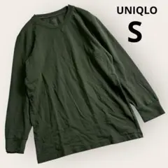UNIQLO ヒートテック　コットンクルーネック　極暖　グリーン　S