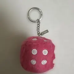 STUSSY FUZZY DICE KEYCHAIN キーホルダー ピンク - メルカリ
