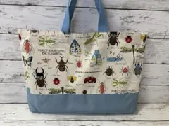 レッスンバック　お手提げ　ハンドメイド　昆虫