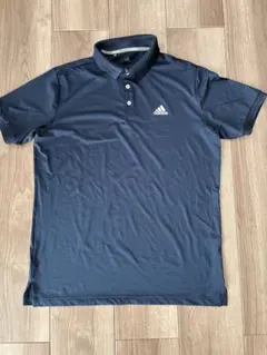 adidas ゴルフウェア　ネイビー　シャツ　サイズ　xo