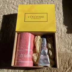L'Occitane タオルギフトセット ピンク