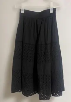 31 Sons de mode コットン刺繍切替スカートのサムネイル