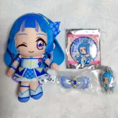 キミとアイドルプリキュア ぬいぐるみ オーロラ缶バッジ キュアウインク