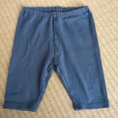 【美品】無印　MUJI 青 七分丈ズボン 90サイズ