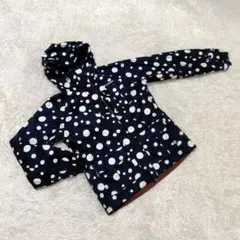 コロンビア　レイン　スーツ　コート　雨具　ジャケット　ドット柄　水玉柄　M