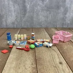 E-5 【希少・昭和レトロ】おままごと ミニチュア食材＆小物 大量まとめ売り