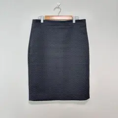 J.Crew タイトスカート 黒　ワッフル生地　M オフィスカジュアルのサムネイル