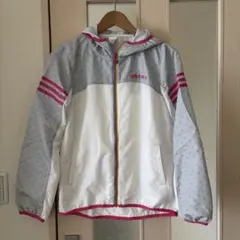 adidas ドット柄 ウィンドブレーカー