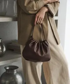 【2週間限定価格】russet レザー巾着4WAYショルダーバッグ