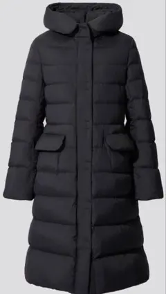 ユニクロ+J ウルトラライトダウンフーデットコート Sサイズ　ブラック　収納袋付