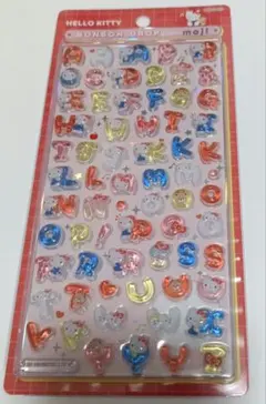 ハローキティ ボンボンドロップシール moji