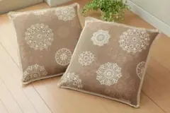 座布団カバー59×63cm　八端判サイズ　2枚セット