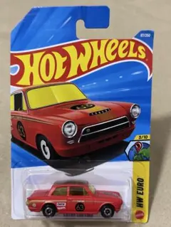 ホットウィール　ロータス　LOTUS CORTINA レッド　赤