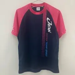 K1185 MIZUNO 半袖スポーツウェア ネイビー メンズ S