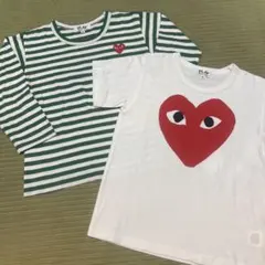 【まとめ売り】PLAY COMME des GARCONS Tシャツ２枚　120のサムネイル