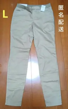 ユニクロ　ヒートテックレギンスパンツ　ベージュ　L UNIQLO　未使用　タグ付