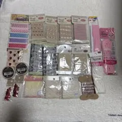 レース・スパンコール・手芸素材セット　まとめ売り