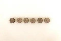ボタン6個セット（ブラウン）