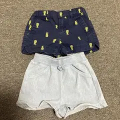 ショートパンツ　2枚まとめ売り　80㎝　女の子